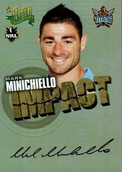 2010 NRL Champions - Impact Signature Gold #IS20 Mark Minichiello Front